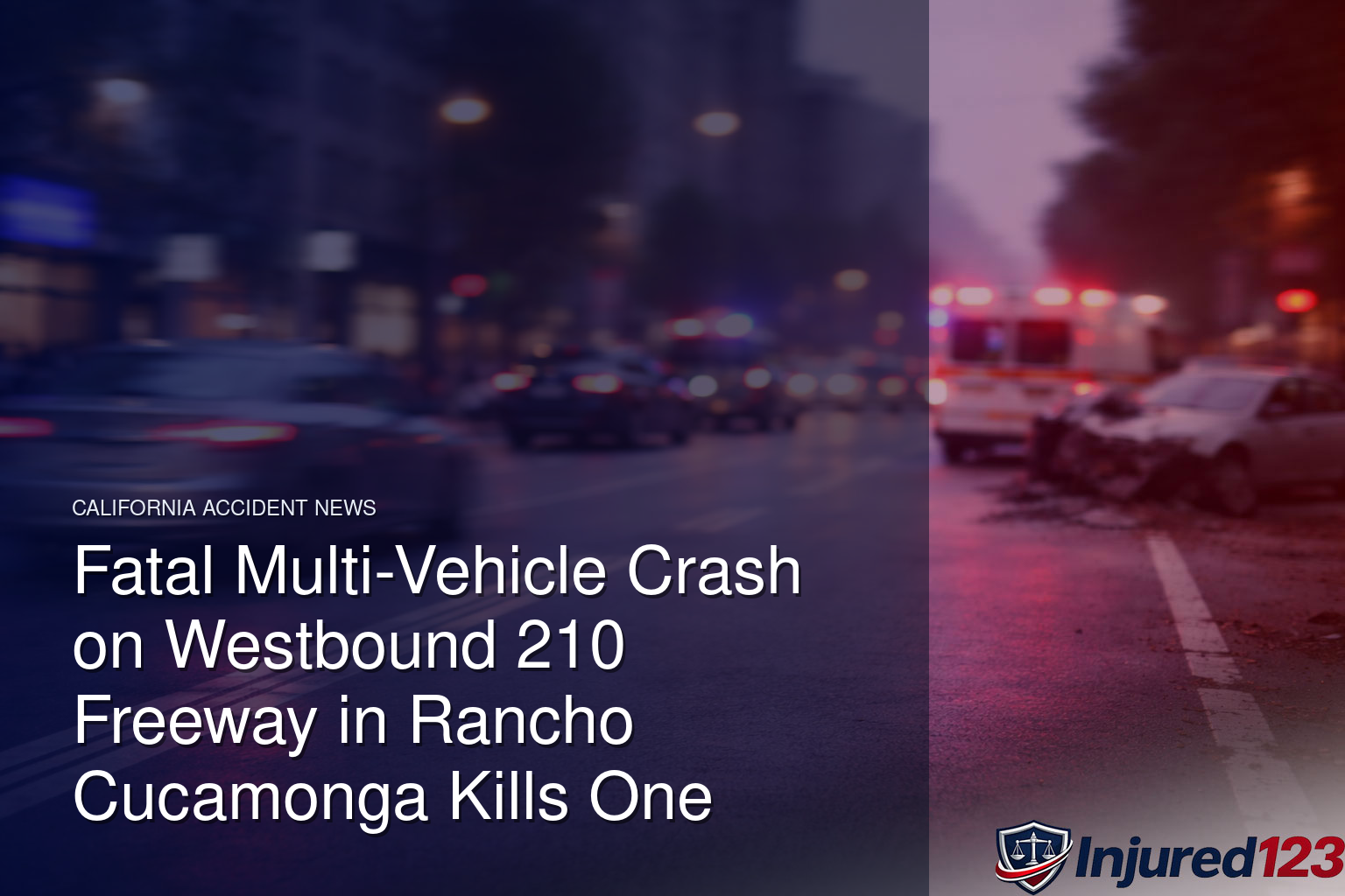 Fatal Multi-Vehicle Crash on Westbound 210 Freeway in Rancho Cucamonga Kills One