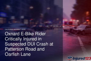 Oxnard E-Bike Rider Critically Injured in Suspected DUI Crash at Patterson Road and Oarfish Lane