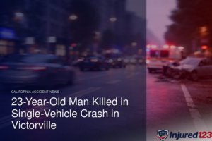 23-Year-Old Man Killed in Single-Vehicle Crash in Victorville