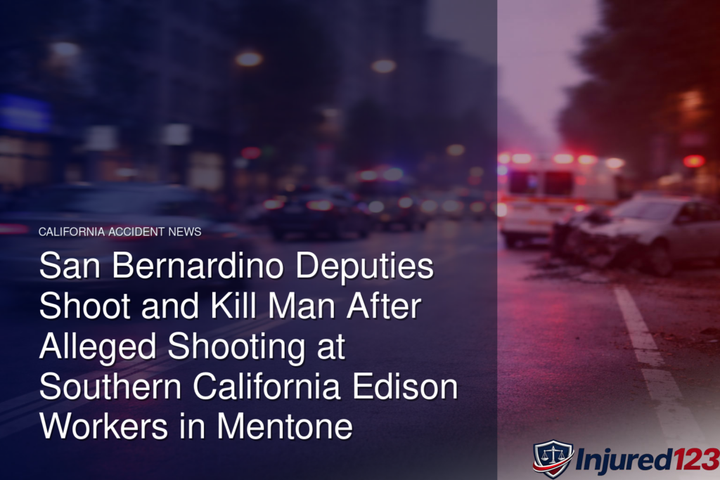 San Bernardino Deputies Shoot and Kill Man After Alleged Shooting at Southern California Edison Workers in Mentone