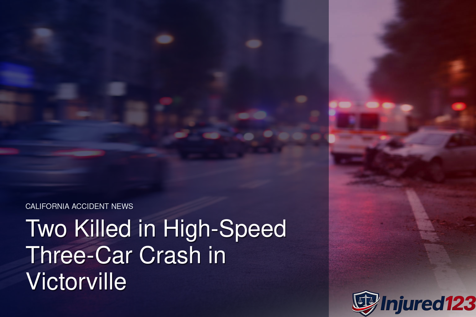 Two Killed in High-Speed Three-Car Crash in Victorville