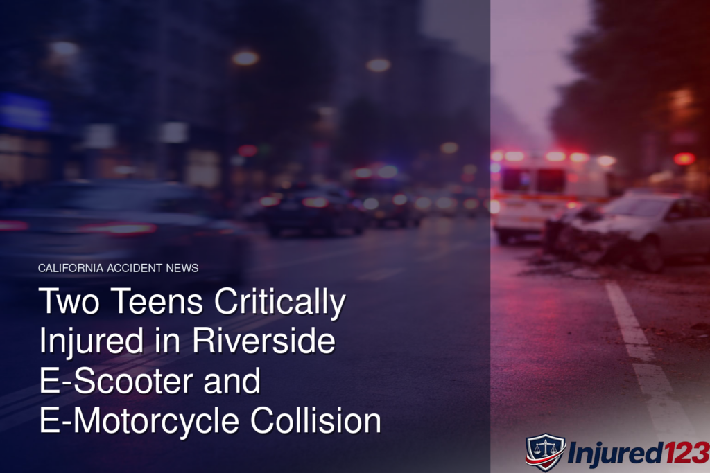 Two Teens Critically Injured in Riverside E-Scooter and E-Motorcycle Collision