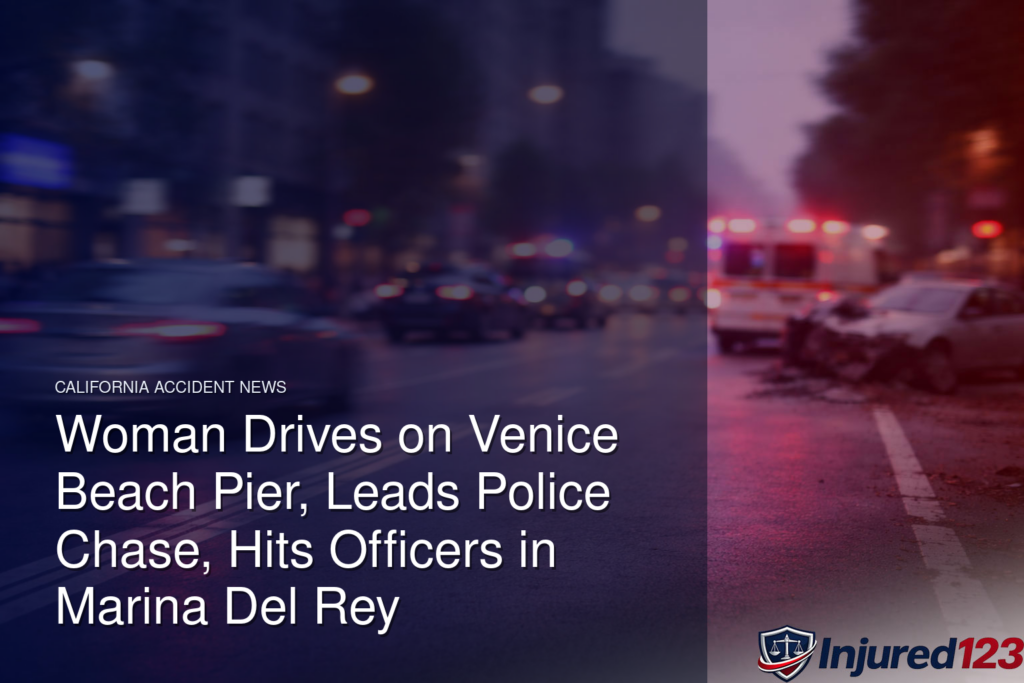 Woman Drives on Venice Beach Pier, Leads Police Chase, Hits Officers in Marina Del Rey