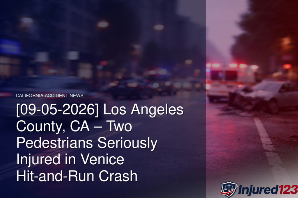 [09-05-2026] Los Angeles County, CA – Two Pedestrians Seriously Injured in Venice Hit-and-Run Crash