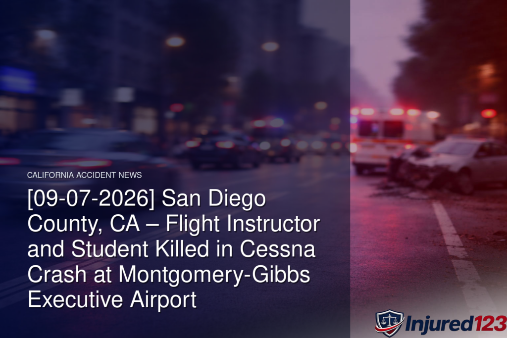 [09-07-2026] San Diego County, CA – Flight Instructor and Student Killed in Cessna Crash at Montgomery-Gibbs Executive Airport