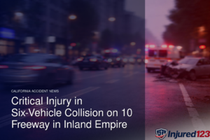 Critical Injury in Six-Vehicle Collision on 10 Freeway in Inland Empire