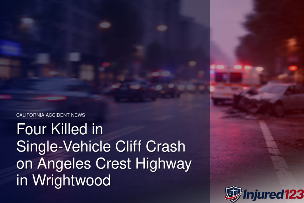 Four Killed in Single-Vehicle Cliff Crash on Angeles Crest Highway in Wrightwood