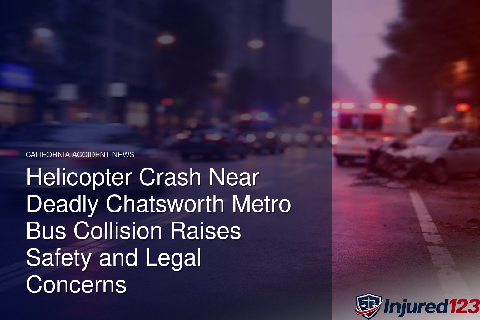 Helicopter Crash Near Deadly Chatsworth Metro Bus Collision Raises Safety and Legal Concerns