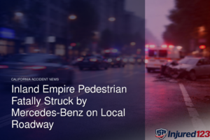 Inland Empire Pedestrian Fatally Struck by Mercedes-Benz on Local Roadway