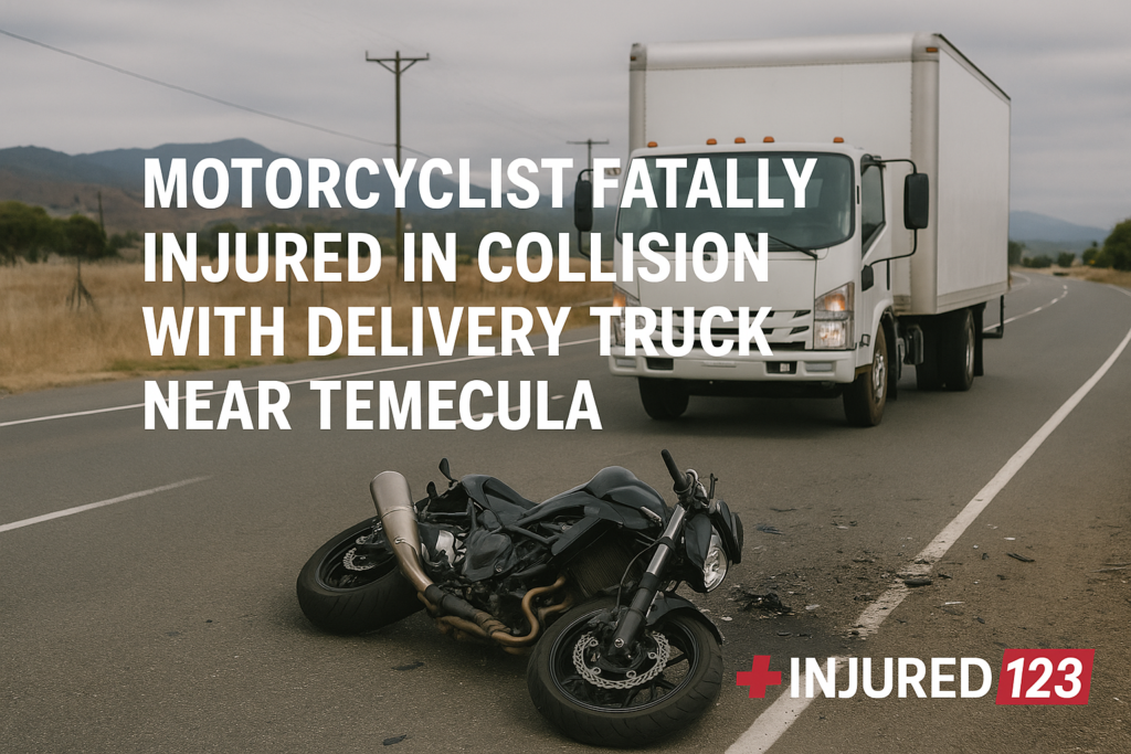 motorcyclist fatally injured collision delivery truck temecula