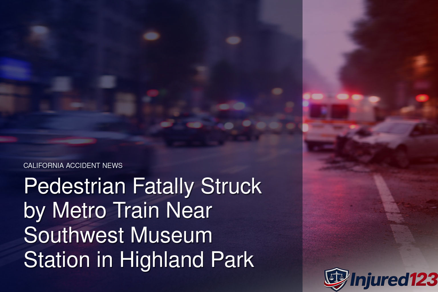 Pedestrian Fatally Struck by Metro Train Near Southwest Museum Station in Highland Park