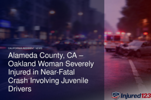 Alameda County, CA – Oakland Woman Severely Injured in Near-Fatal Crash Involving Juvenile Drivers 2 Alameda County, CA – Oakland Woman Severely Injured in Near-Fatal Crash Involving Juvenile Drivers