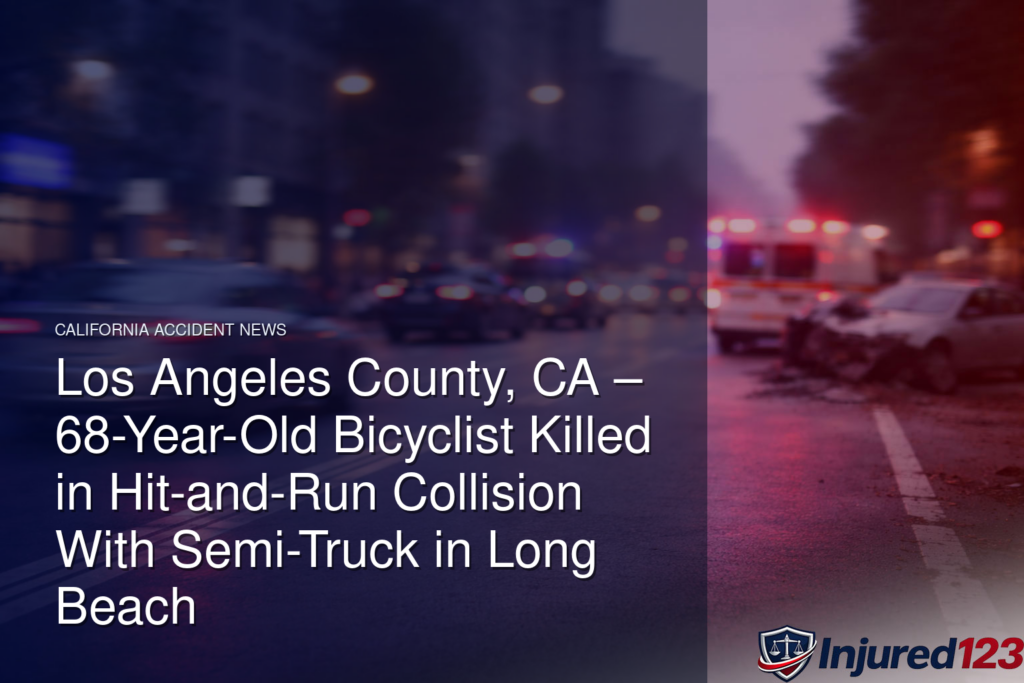 Los Angeles County, CA – 68-Year-Old Bicyclist Killed in Hit-and-Run Collision With Semi-Truck in Long Beach