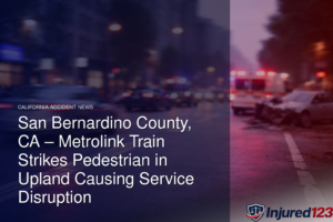 San Bernardino County, CA – Metrolink Train Strikes Pedestrian in Upland Causing Service Disruption 2 San Bernardino County, CA – Metrolink Train Strikes Pedestrian in Upland Causing Service Disruption
